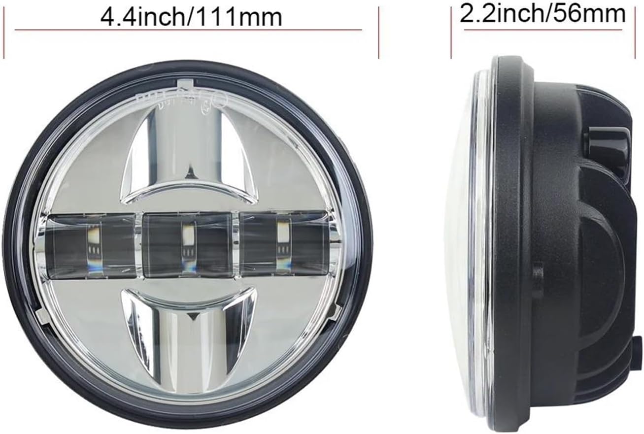 Ranzek 7インチオートバイのデイメーカーLEDヘッドライト+ 2個の